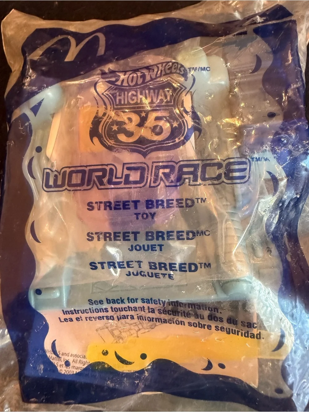 Hot wheels World Race Street Breed Blue Toy Car